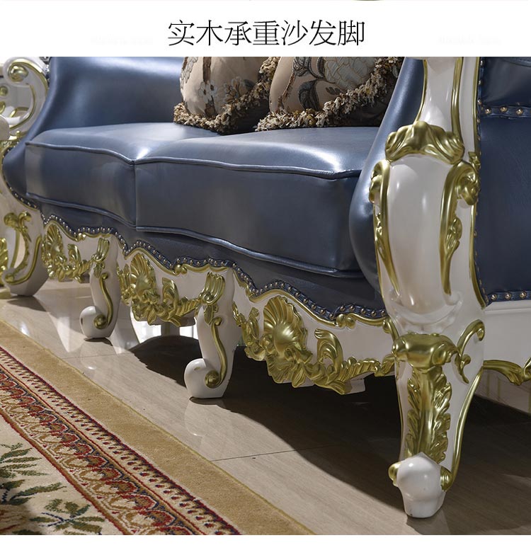 夢(mèng)達(dá)歐式別墅沙發(fā)實(shí)木承重沙發(fā)腳圖片