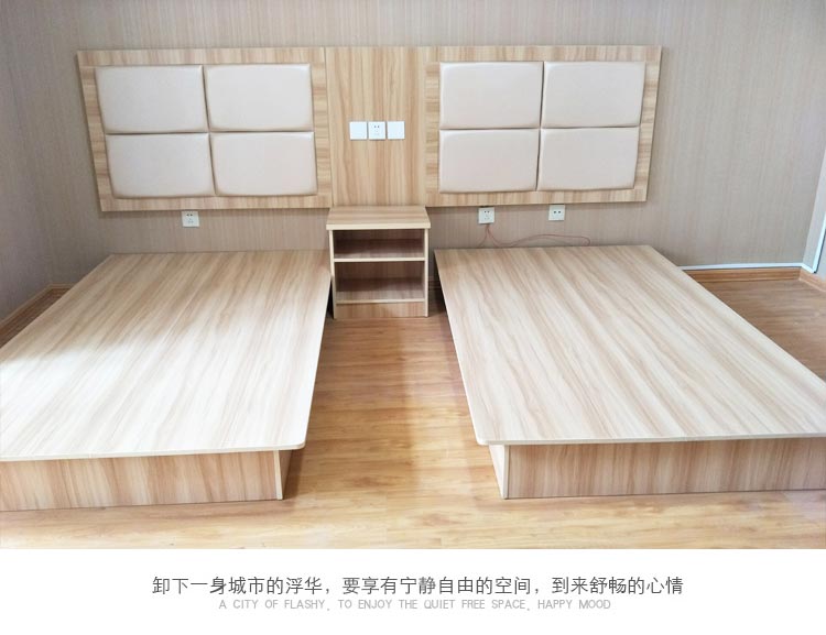 夢達酒店家具標間全套：床圖片