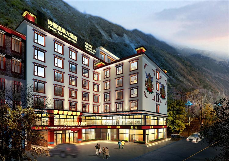 詩曼溫泉大酒店家具裝修效果圖