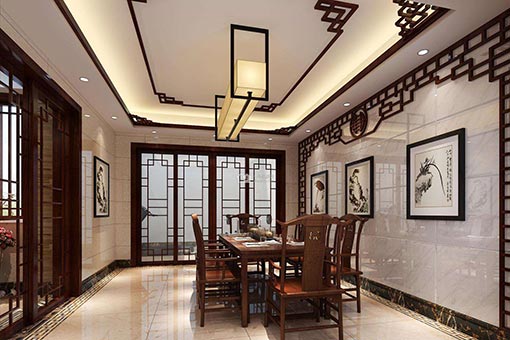 新中式酒店家具效果圖
