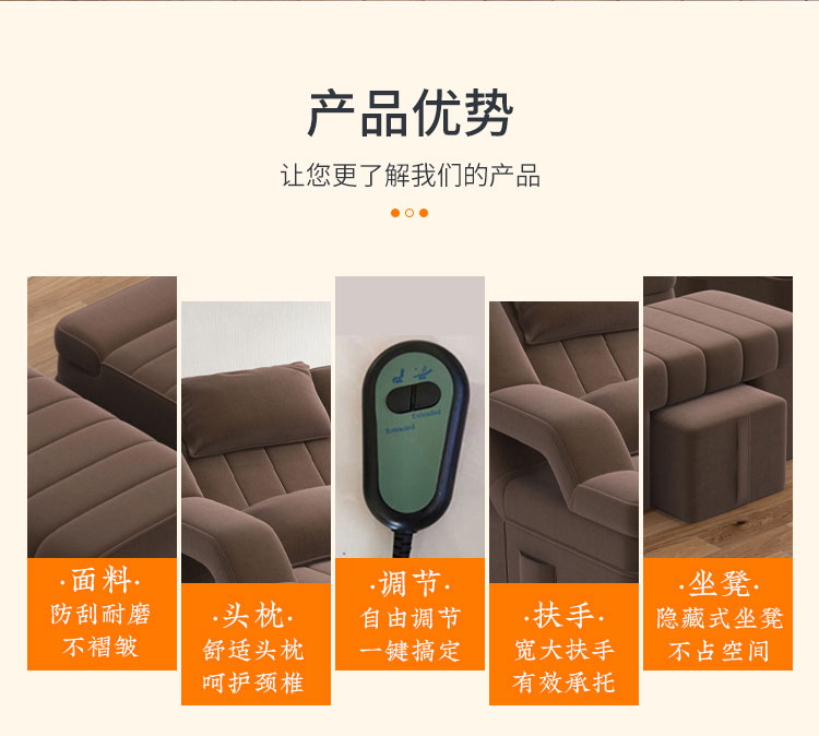 電動足療沙發(fā)床優(yōu)勢圖解